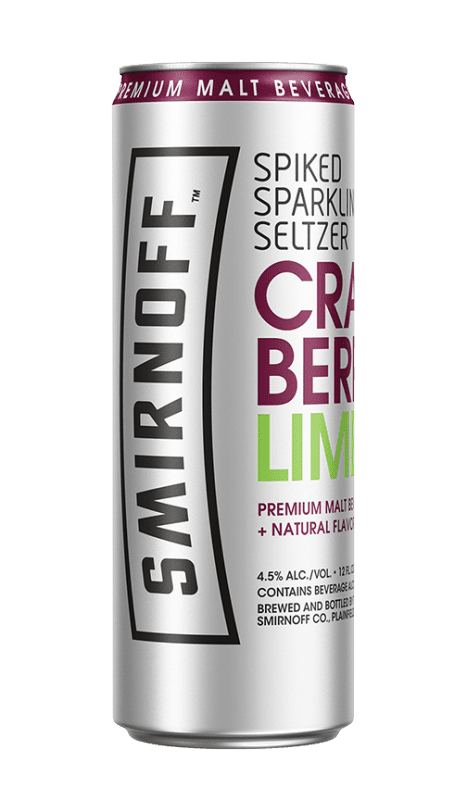 Cranberry Lime Spiked Sparkling Seltzer